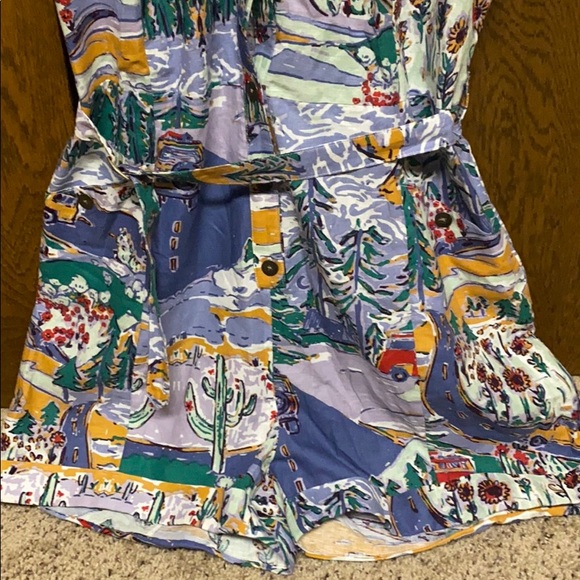 Modcloth Multicolor Patterned Romper - Picture 3 of 3